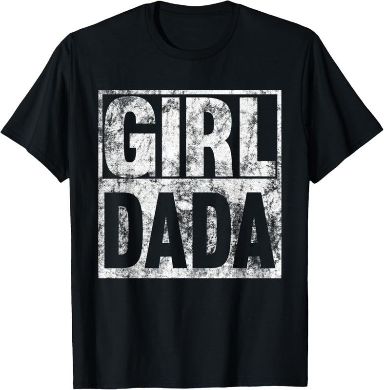 100% Cotton Mens Dad of Girls Pregnancy Announcement Girl Dada T-Shirt Hoodie, Sweatshirt | DripVista.com