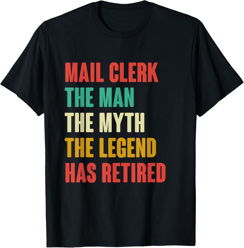 100% Cotton Mens Mail Clerk Retired Shirt Retirement Mail Worker Retire T-Shirt Hoodie, Sweatshirt | DripVista.com