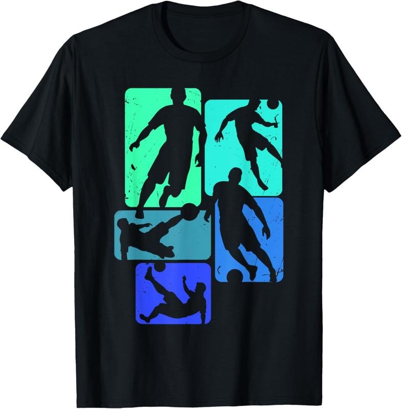 100% Cotton Mens Soccer Tshirt for Soccer Player | Retro Boys Soccer T-Shirt Hoodie, Sweatshirt | DripVista.com