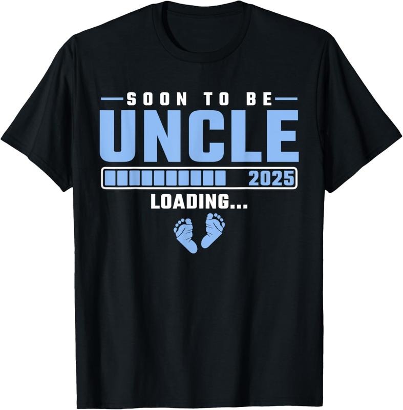 100% Cotton Mens Soon to be Uncle 2025 loading Pregnancy Announcement T-Shirt Hoodie, Sweatshirt | DripVista.com
