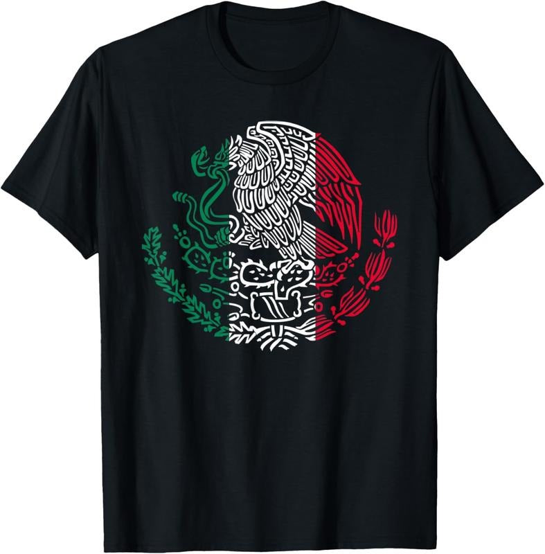 100% Cotton Mexican Eagle Mexico Flag T-Shirt Hoodie, Sweatshirt | DripVista.com