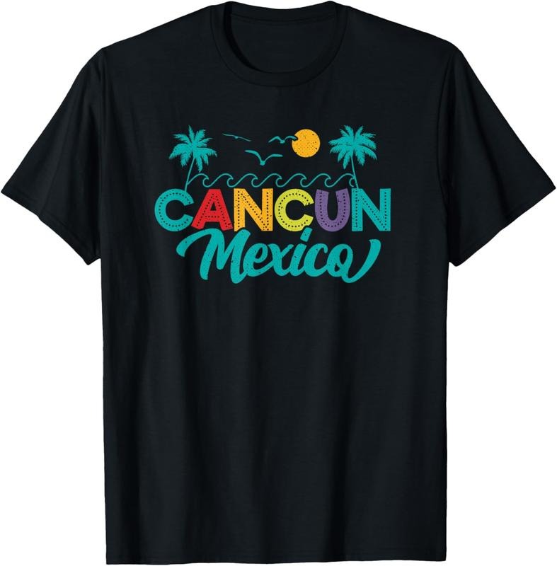100% Cotton Mexico Cancun Mexican Travel Lover Summer Vacation Traveler T-Shirt