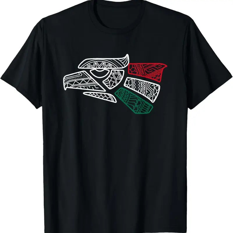 100% Cotton Mexico Flag - Mexican Eagle Aztec Style - Hecho En Mexico T-Shirt Hoodie, Sweatshirt | DripVista.com