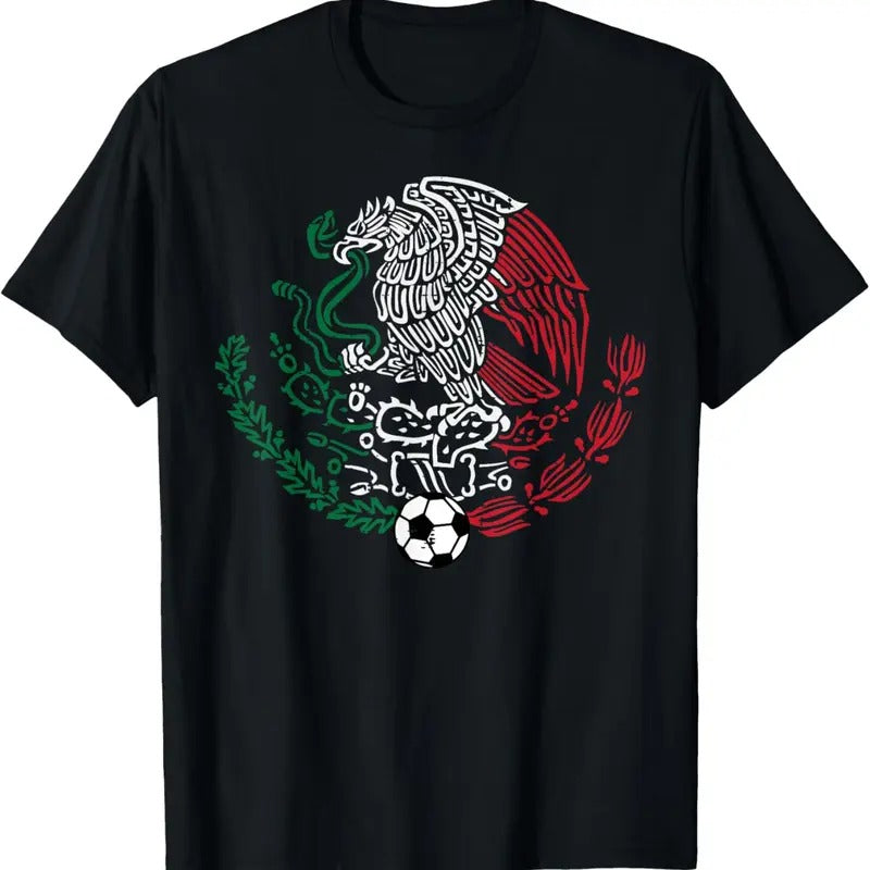 100% Cotton Mexico Flag Mexican Eagle Soccer Men Women Boys Girls  T-Shirt Hoodie, Sweatshirt | DripVista.com