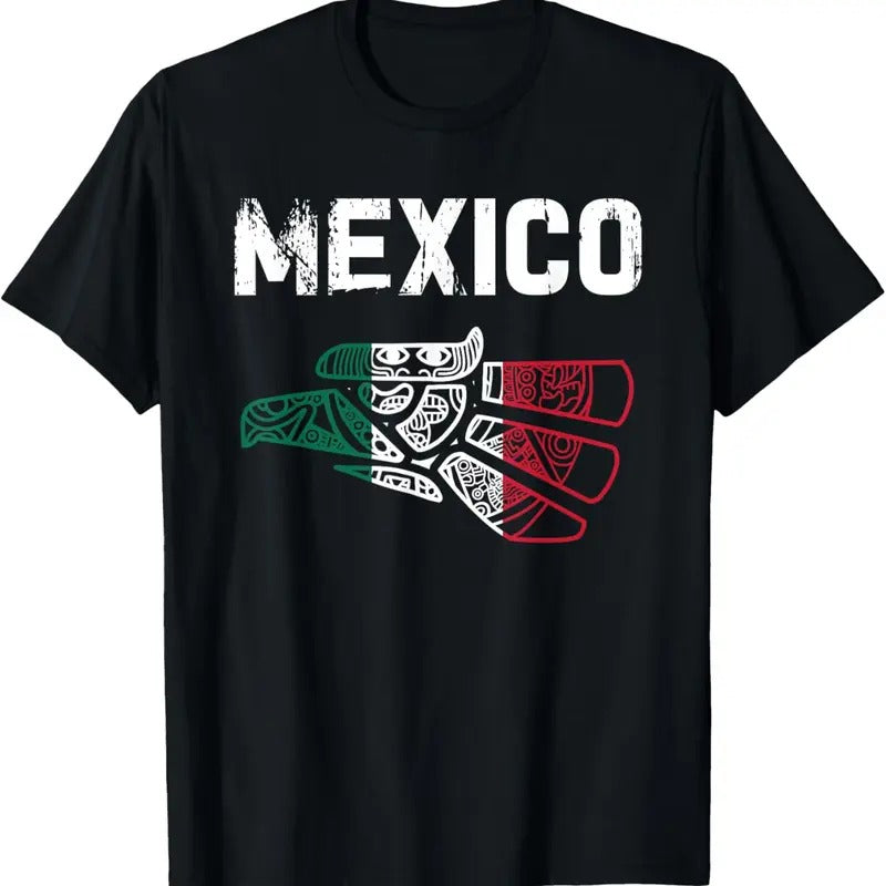 100% Cotton Mexico Vintage Mexican Flag Pride Hecho en Mexico Jersey T-Shirt Hoodie, Sweatshirt | DripVista.com