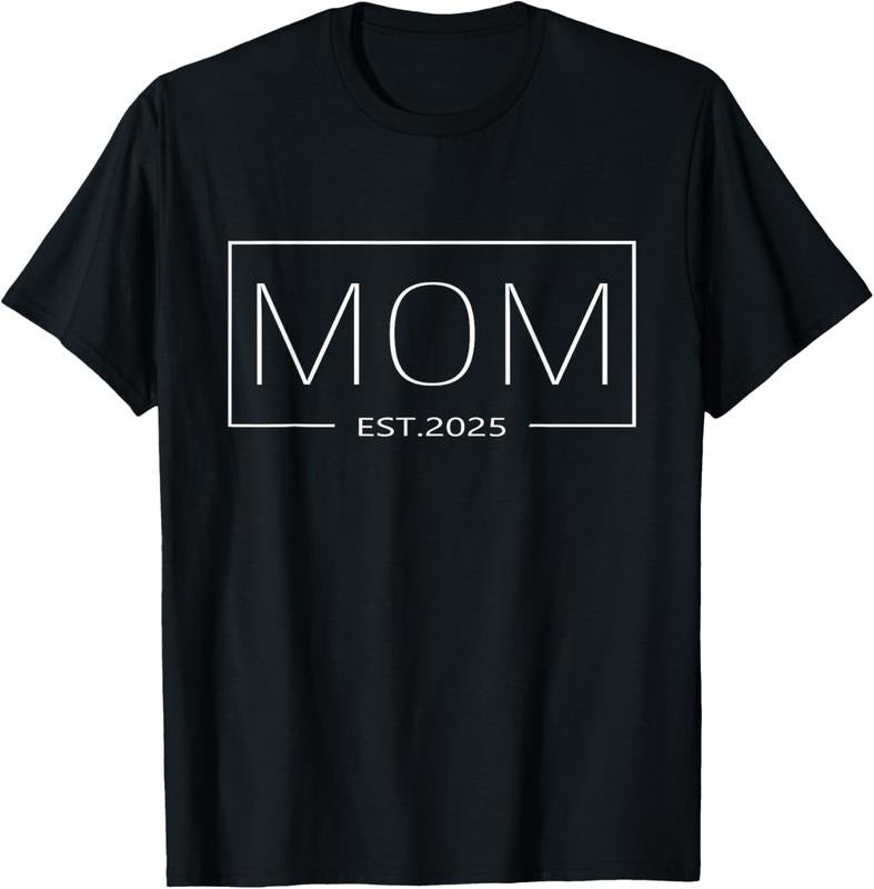 100% Cotton Mom Est 2025 Expect  2025 Mother 2025 New Mom 2025 T-Shirt Hoodie, Sweatshirt | DripVista.com