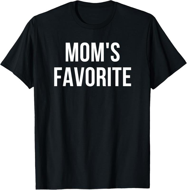 100% Cotton Mom's Favorite T-Shirt Hoodie, Sweatshirt | DripVista.com