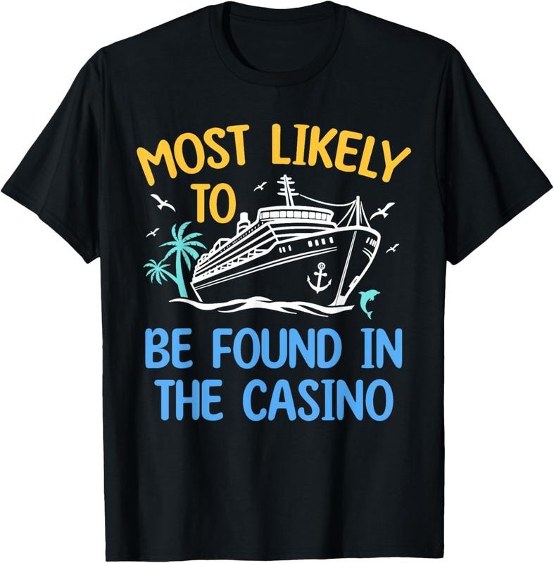 100% Cotton Most Likely Be Found In Casino Matching Family Cruise 2024 T-Shirt Hoodie, Sweatshirt | DripVista.com