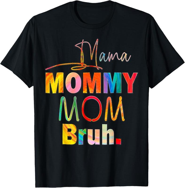 100% Cotton Mother's Day Quotes Mama Mommy Mom Bruh Mom Life Color Funny T-Shirt Hoodie, Sweatshirt | DripVista.com