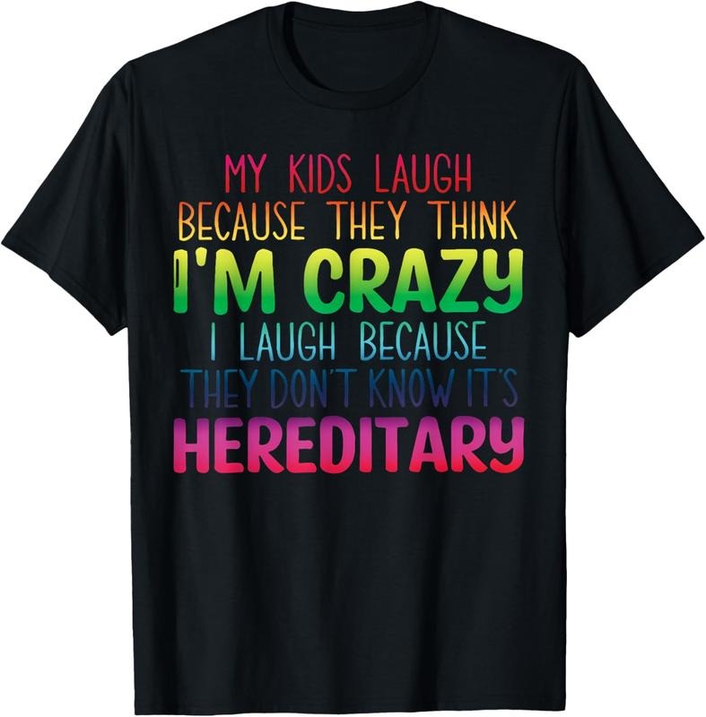 100% Cotton My  Laugh Because They Think I'm Crazy I Laugh Because T-Shirt Hoodie, Sweatshirt | DripVista.com
