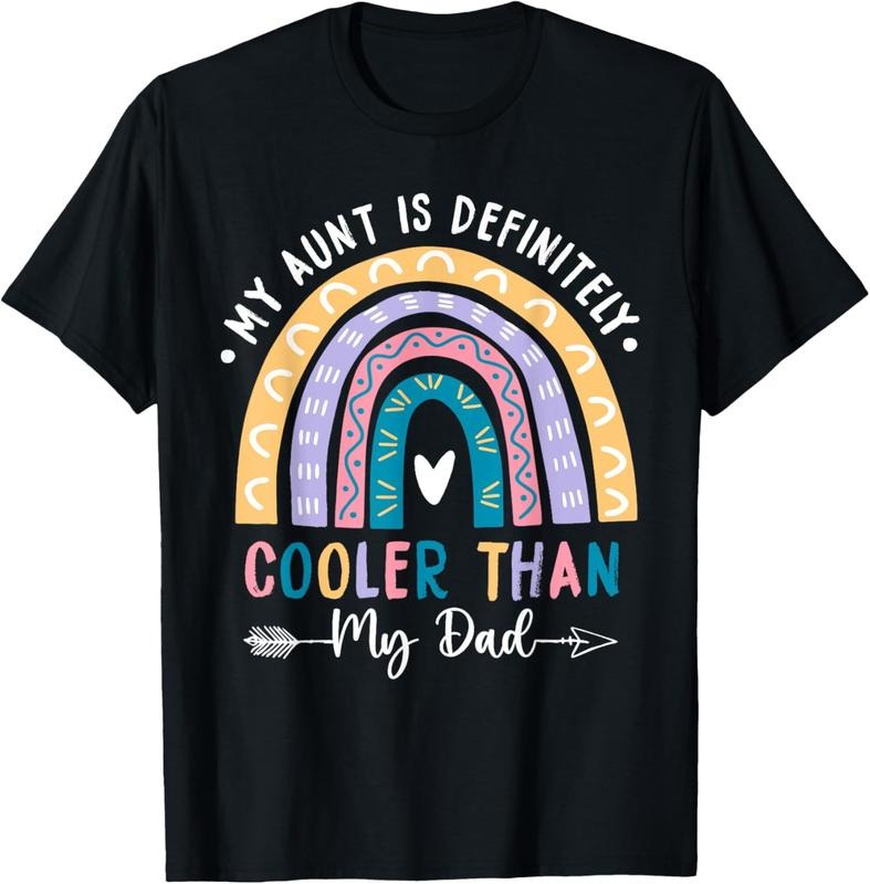 100% Cotton My Aunt Is Definitely Cooler Than My Dad Auntie Niece Nephew T-Shirt Hoodie, Sweatshirt | DripVista.com