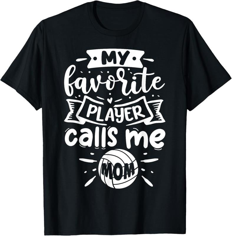 100% Cotton My Favorite Player Calls Me Mom | Volleyball T-Shirt Hoodie, Sweatshirt | DripVista.com