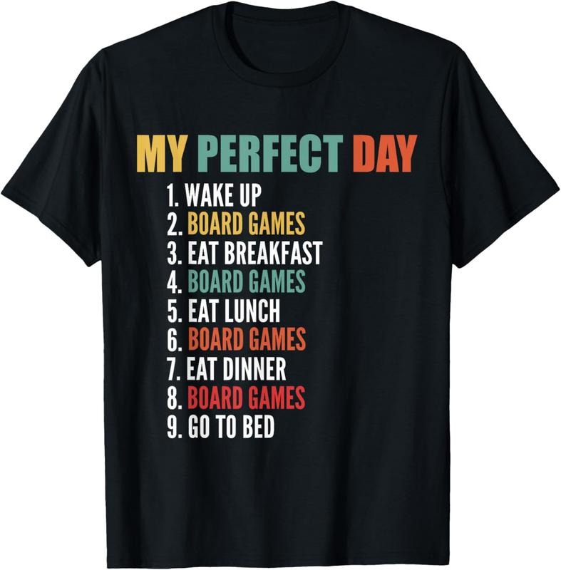 100% Cotton My Perfect Day Funny Board Games T-Shirt Hoodie, Sweatshirt | DripVista.com