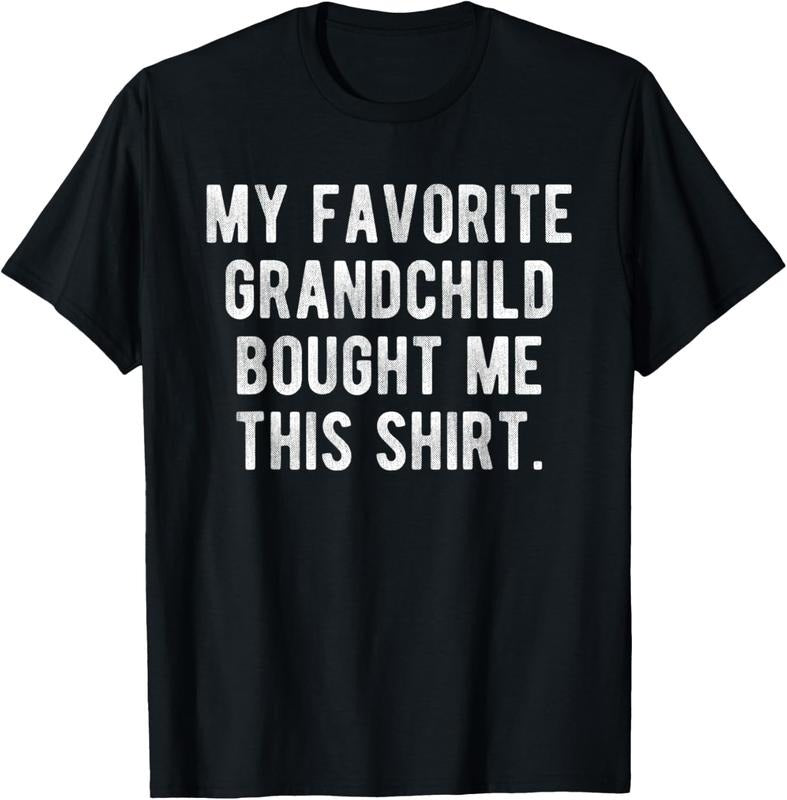 100% Cotton My favorite Grand Bought Me This Shirt Funny T-Shirt
