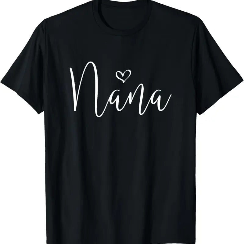 100% Cotton Nana For Women Grandma Christmas Mother's Day Grandparents' T-Shirt Hoodie, Sweatshirt | DripVista.com