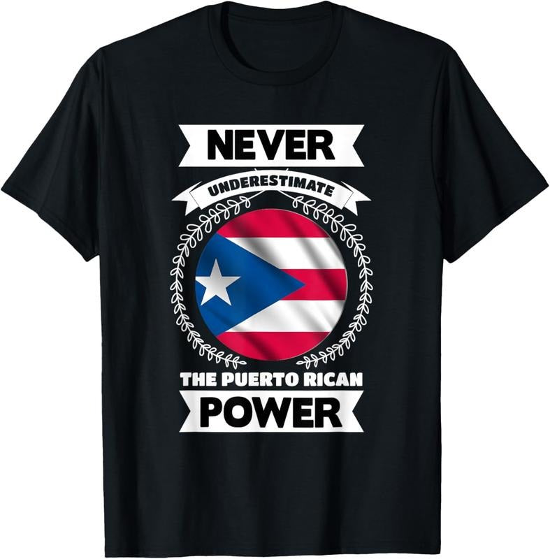 100% Cotton Never Underestimate The Puerto Rican Power Puerto Rico T-Shirt Hoodie, Sweatshirt | DripVista.com