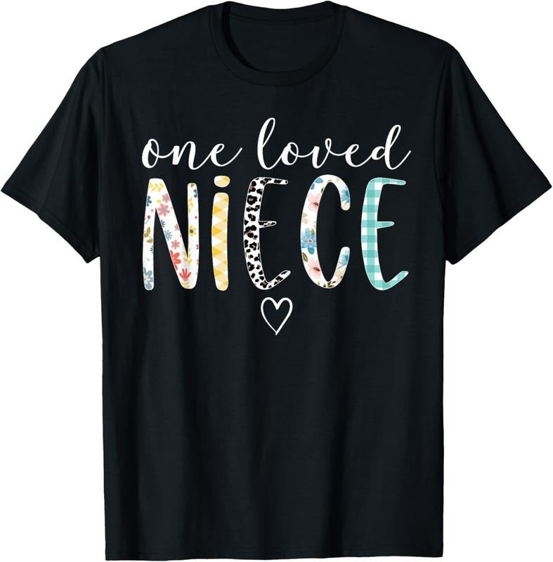 100% Cotton Niece Gifts Women One Loved Niece Mother's Day T-Shirt Hoodie, Sweatshirt | DripVista.com