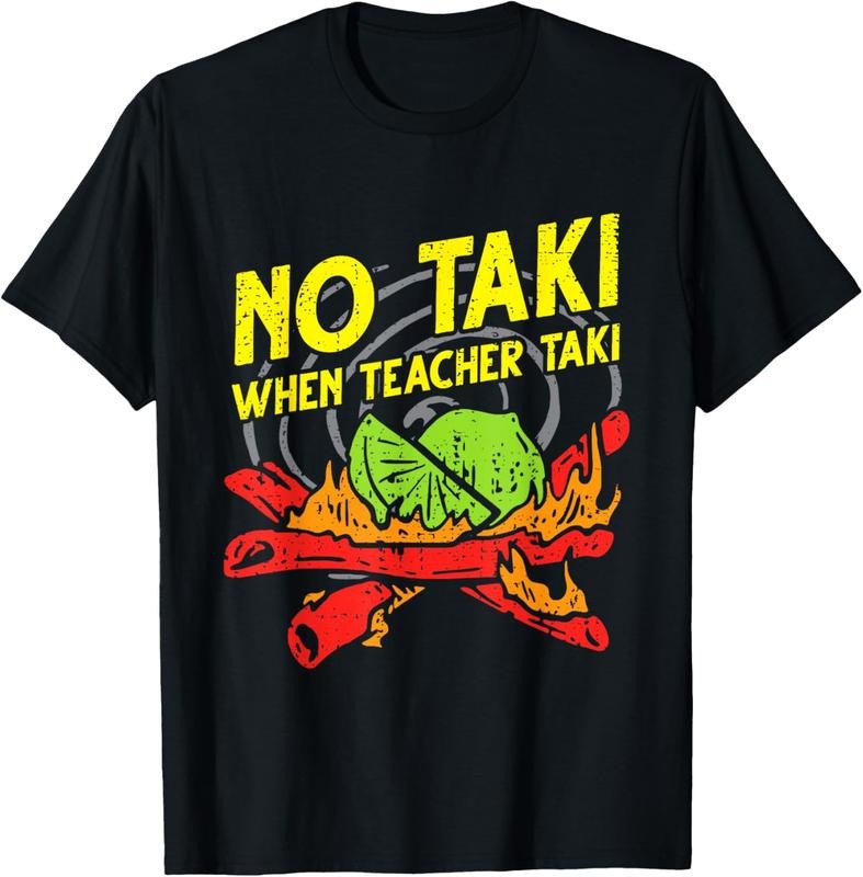 100% Cotton No Taki When Teacher Taki Funny Education Classroom Teacher T-Shirt Hoodie, Sweatshirt | DripVista.com