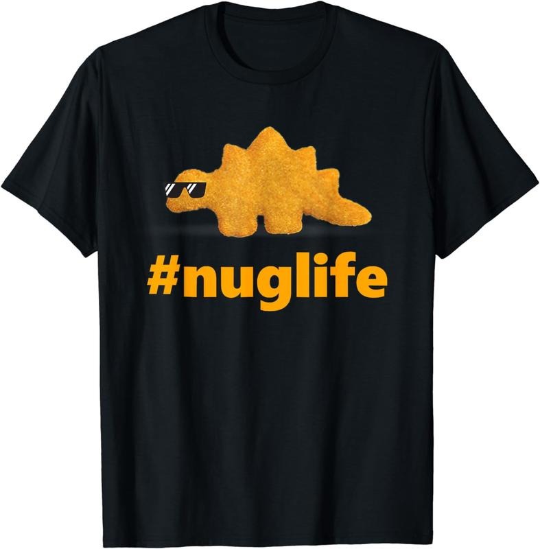 [100% Cotton]Nug Life Dino Nuggs Dino Chicken Nuggets Dinosaur Nugget T-Shirt Hoodie, Sweatshirt | DripVista.com
