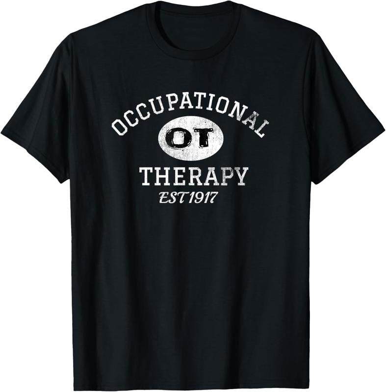 100% Cotton Occupational Therapy Vintage Stressed T-Shirt Hoodie, Sweatshirt | DripVista.com