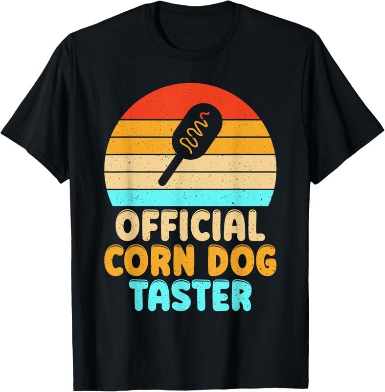 100% Cotton Official Corn Dog Taster Corn Dog T-Shirt Hoodie, Sweatshirt | DripVista.com