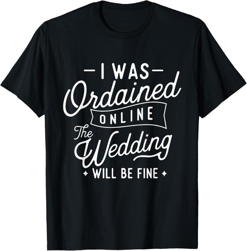 100% Cotton Online Ordained Minister T-Shirt - Classic Fit, Boat Neck, Short Sleeve, Black Hoodie, Sweatshirt | DripVista.com