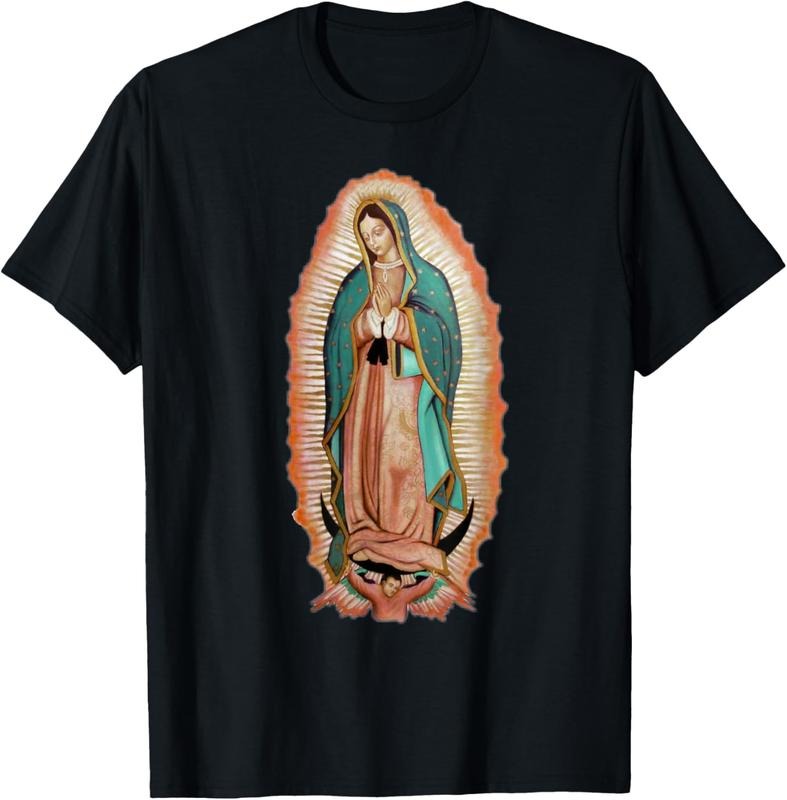 100% Cotton Our lady at Guadalupe T-Shirt Hoodie, Sweatshirt | DripVista.com