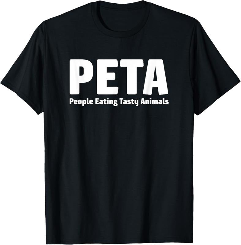 100% Cotton People Eating Tasty Animals - Funny Meat Lovers T-Shirt T-Shirt Hoodie, Sweatshirt | DripVista.com