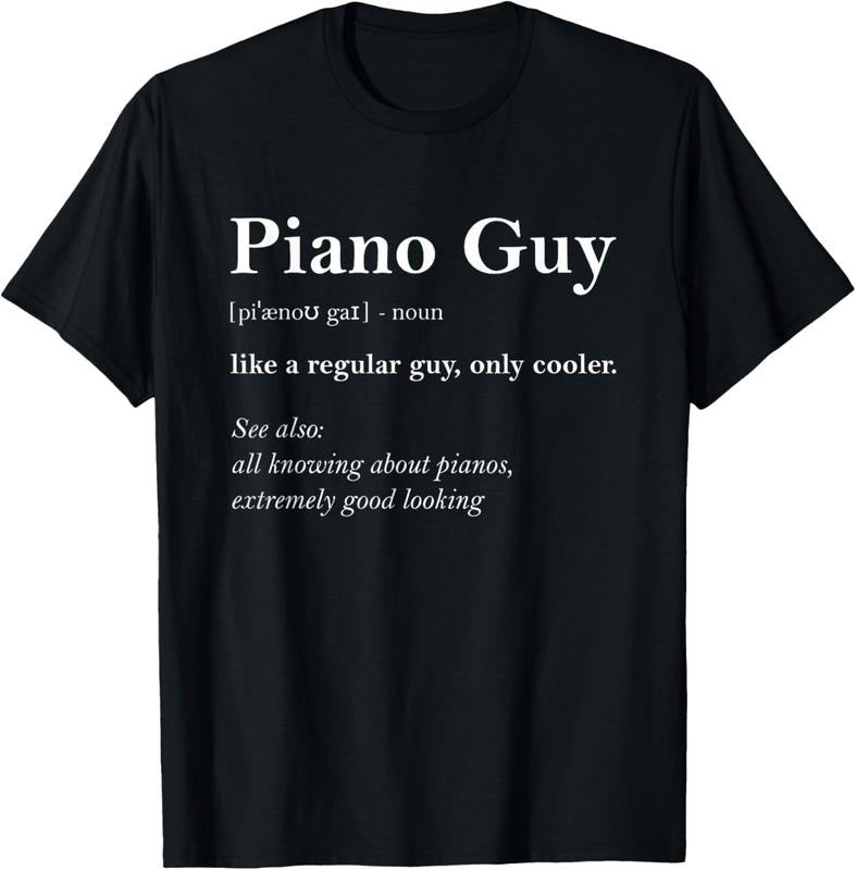 100% Cotton Piano Guy Definition Funny Boy Piano Gift Piano Player T-Shirt Hoodie, Sweatshirt | DripVista.com