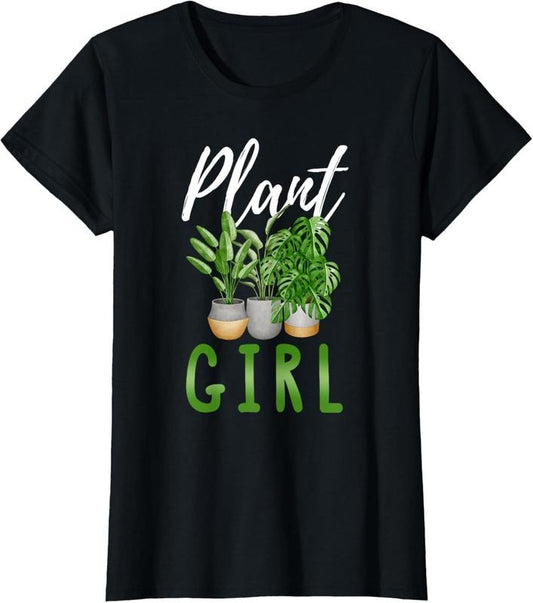 100% Cotton Plant Girl Shirt Funny Plant Lover Quote I Love Plants T-Shirt