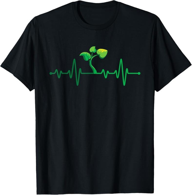 100% Cotton Plant Heartbeat - Botany Botanist Gardening Plant Lover T-Shirt Hoodie, Sweatshirt | DripVista.com
