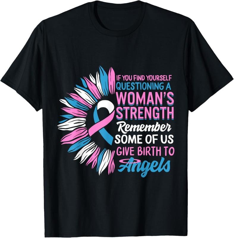 [100% Cotton]Pregnancy Infant Loss Awareness Strength Mommy FOG Angel T-Shirt Hoodie, Sweatshirt | DripVista.com