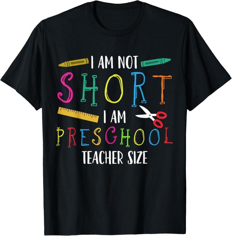 100% Cotton Preschool Teacher Short Pre-K Teacher T-Shirt Hoodie, Sweatshirt | DripVista.com