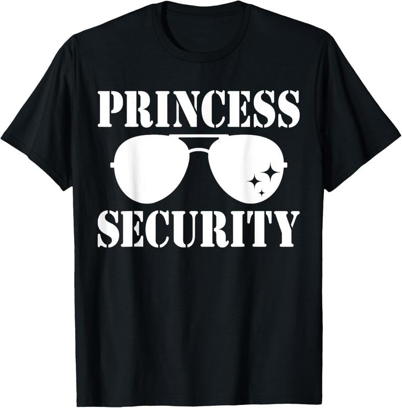 100% Cotton Princess Security Halloween Costume Dad Mom Boy T-Shirt Hoodie, Sweatshirt | DripVista.com