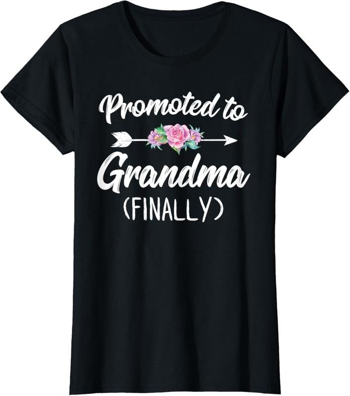 100% Cotton Promoted To Grandma Finally Shirt Soon To Be Grandma T-Shirt Hoodie, Sweatshirt | DripVista.com