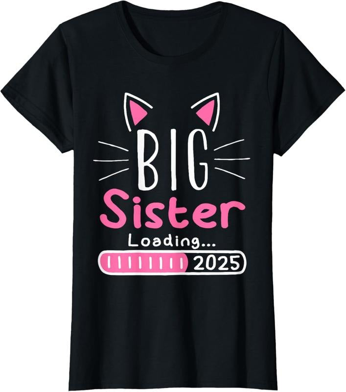 100% Cotton Promoted to Big Sister 2025 Im Going to be a Big Sister 2025 T-Shirt Hoodie, Sweatshirt | DripVista.com