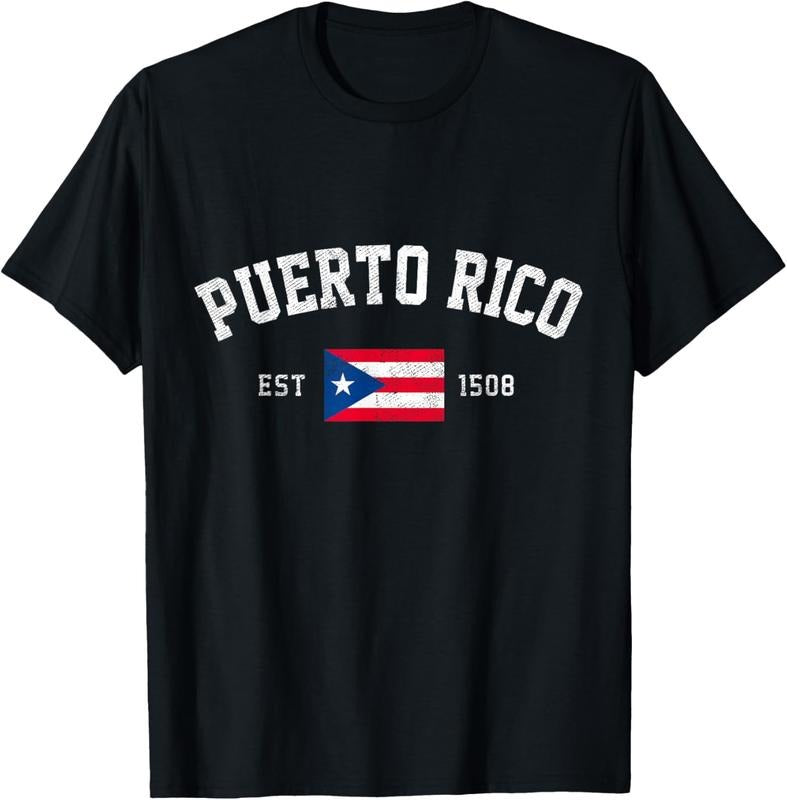 100% Cotton Puerto Rico Est. 1508 Puerto Rican Flag Independence Day T-Shirt Hoodie, Sweatshirt | DripVista.com