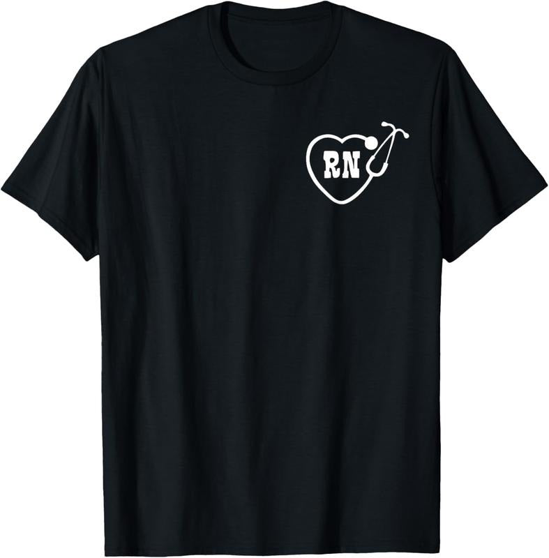 100% Cotton RN Nurse Logo T Shirt Hoodie, Sweatshirt | DripVista.com