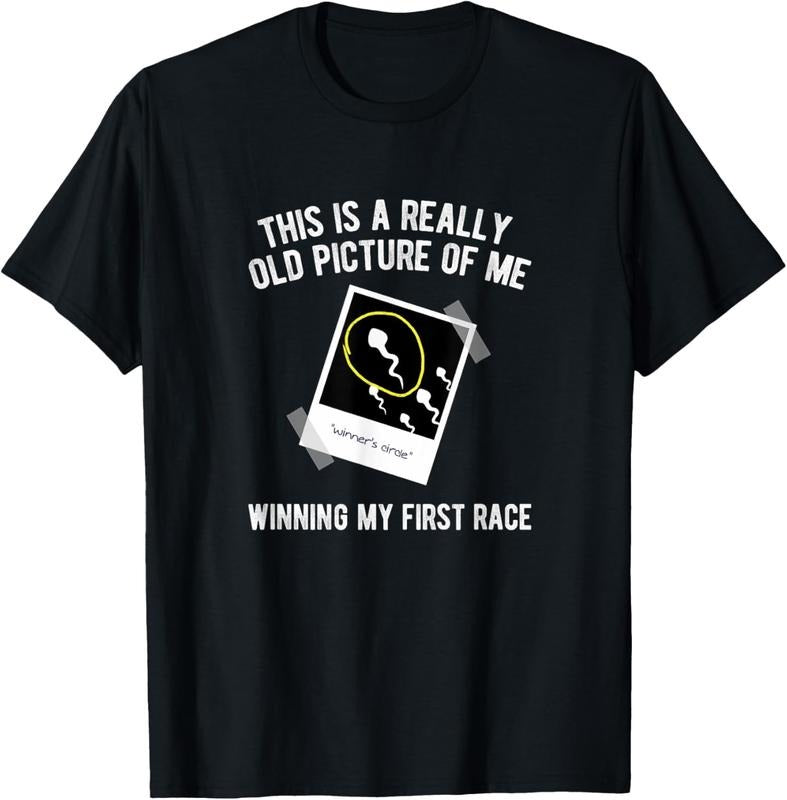 100% Cotton Really Old Picture Of Me First Race, Funny Saying Gag Gift T-Shirt Hoodie, Sweatshirt | DripVista.com