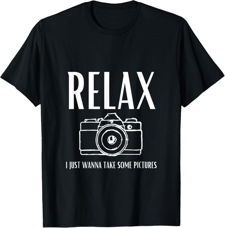 100% Cotton Relax | I just wanna take some pictures | Jeffrey | camera T-Shirt Hoodie, Sweatshirt | DripVista.com