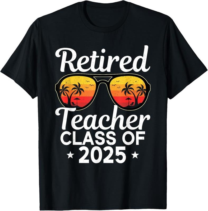 100% Cotton Retired Teacher Class Of 2025 T-Shirt Hoodie, Sweatshirt | DripVista.com
