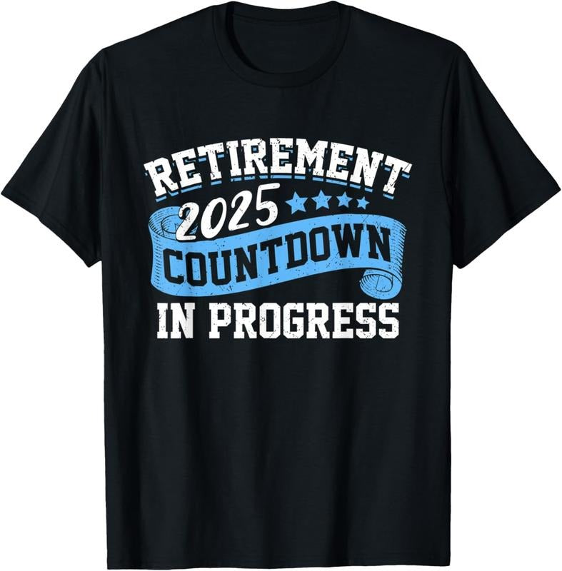 100% Cotton Retirement 2025 Countdown In Progress Funny Retiring Retired T-Shirt Hoodie, Sweatshirt | DripVista.com
