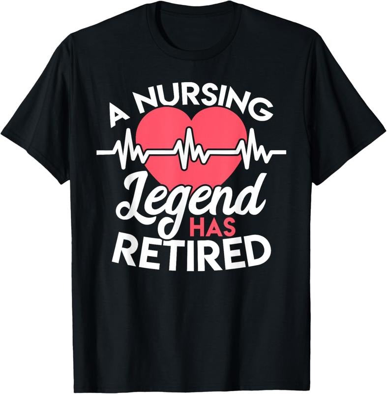 100% Cotton Retirement T Shirt for Nurses Nursing Legend Has Retired Tee T-Shirt Hoodie, Sweatshirt | DripVista.com