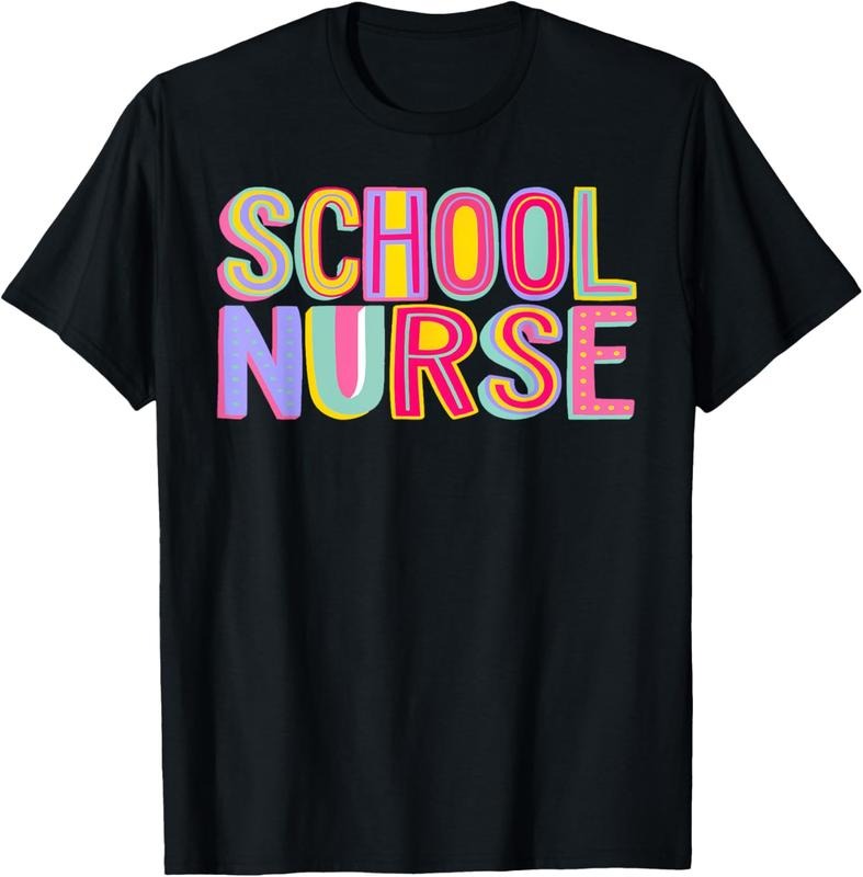 100% Cotton Retro School Nurse Nursing Groovy Nurse Retro Pink Nurse T-Shirt Hoodie, Sweatshirt | DripVista.com