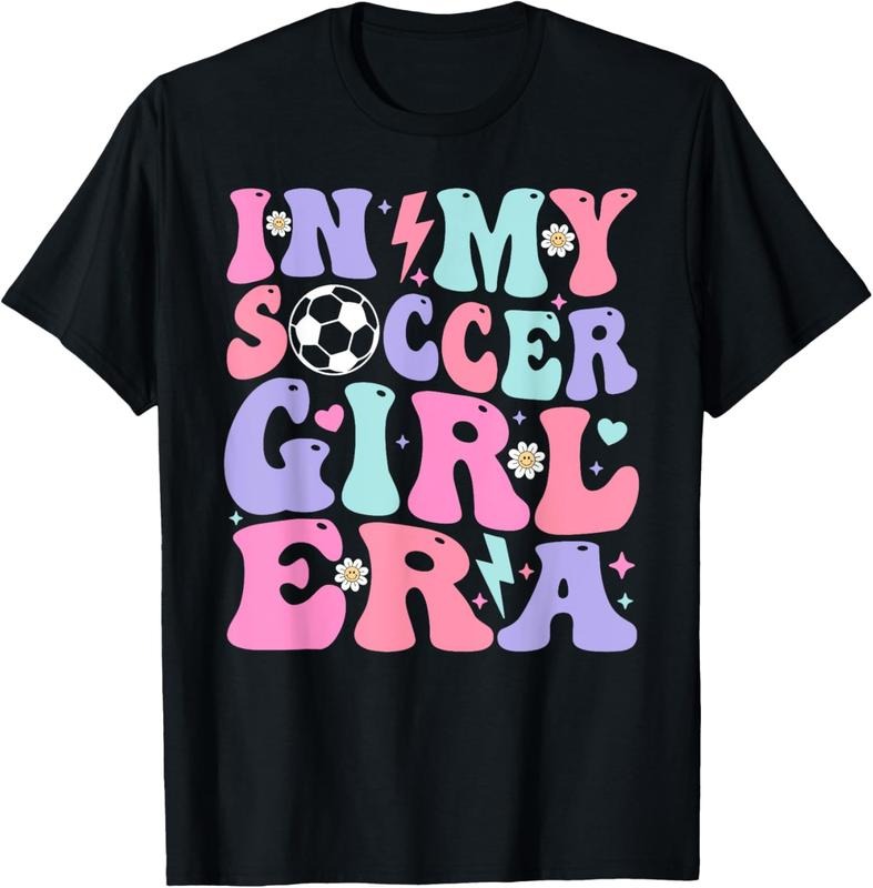 100% Cotton Retro Soccer Girls Shirt Women Teens In My Soccer Girl Era T-Shirt Hoodie, Sweatshirt | DripVista.com