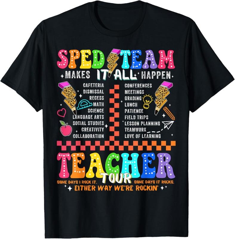 100% Cotton Retro Teacher Tour Special Education Funny SPED Teacher T-Shirt Hoodie, Sweatshirt | DripVista.com