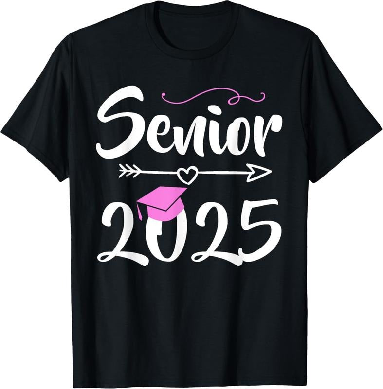 100% Cotton Senior 2025 Pink Tassel Class of 2025 Graduate Graduation T-Shirt Hoodie, Sweatshirt | DripVista.com