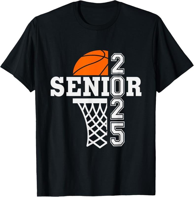100% Cotton Senior Class of 2025 basketball sports seniors boys team T-Shirt Hoodie, Sweatshirt | DripVista.com