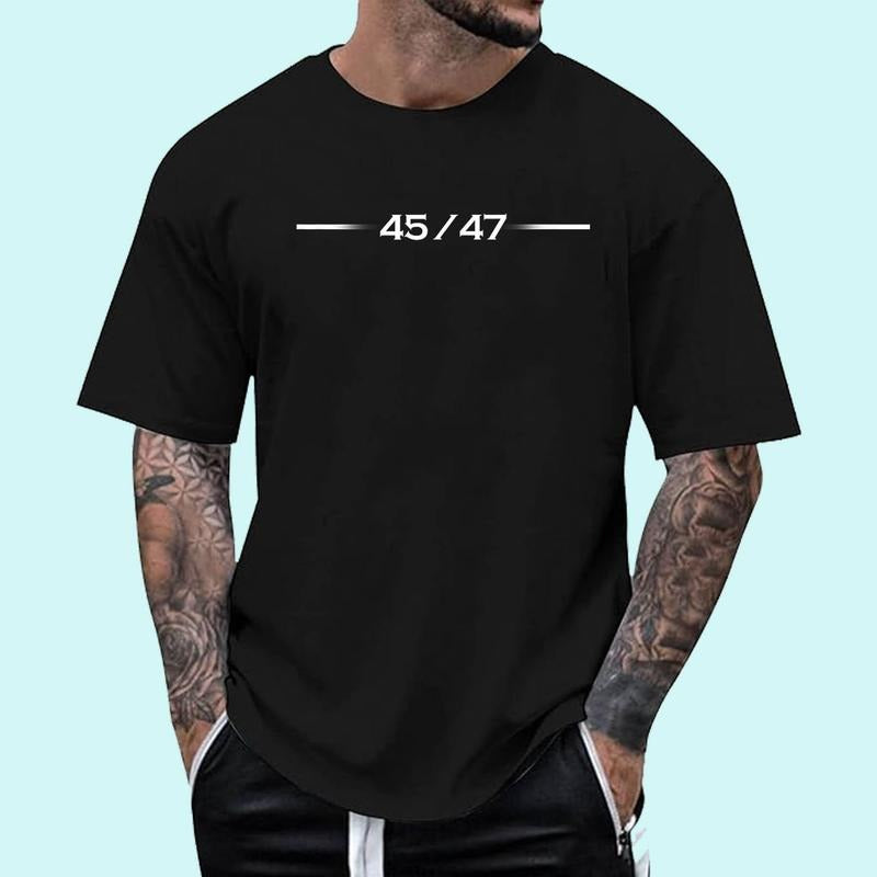 [100% Cotton Shirt] 45 President 47 45 47 Unisex T-Shirt Hoodie, Sweatshirt | DripVista.com