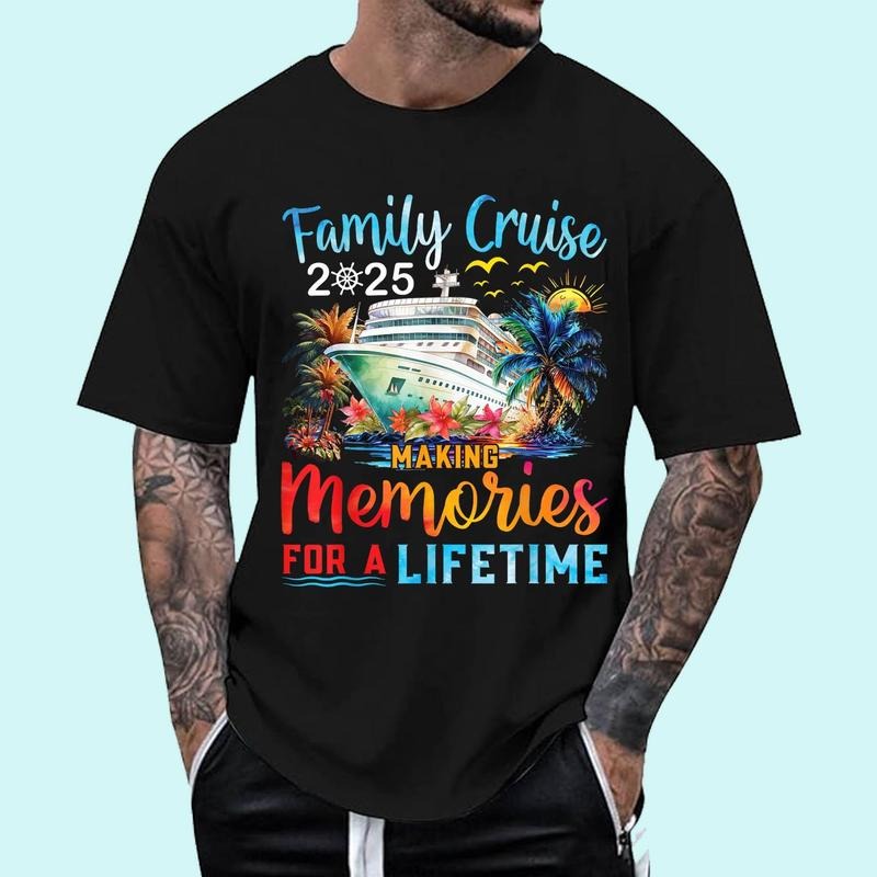 [100% Cotton Shirt] Family Cruise 2025 Family Matching Cruise Vacation Party Unisex T-Shirt Hoodie, Sweatshirt